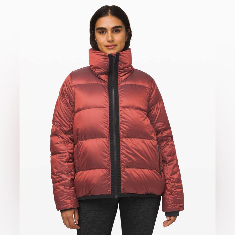 Lululemon Cloudscape Jacket, sunset orange, size 6